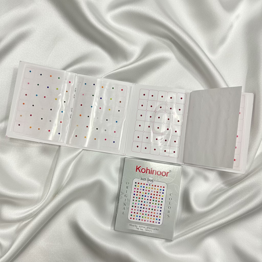 Plain Multicolor Velvet Bindis