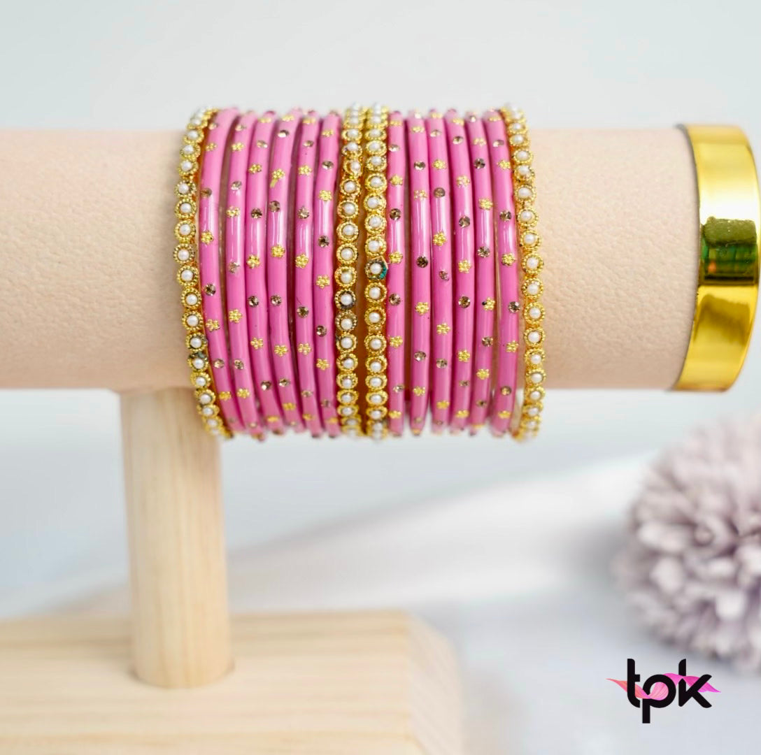 Rangrez Glass Bangle Set - 13 Colors