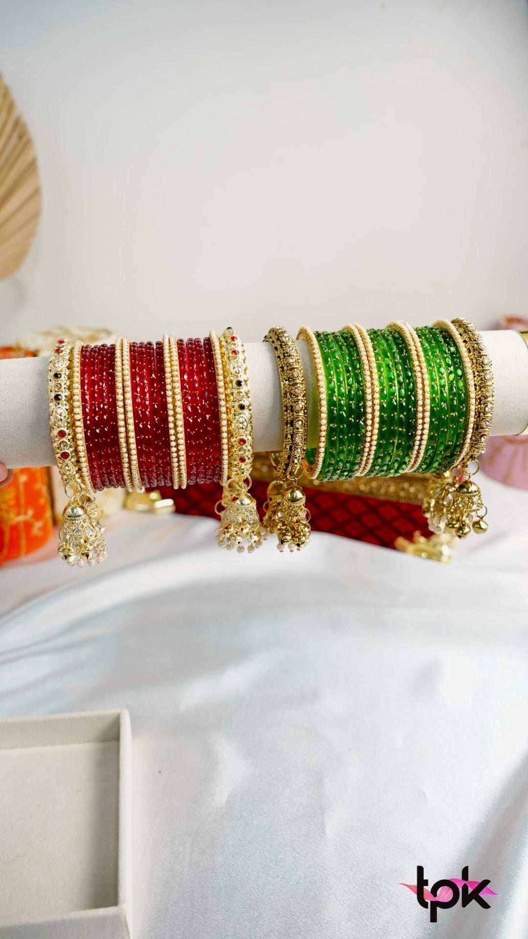 Golden kangan with latkan (Set of 2)
