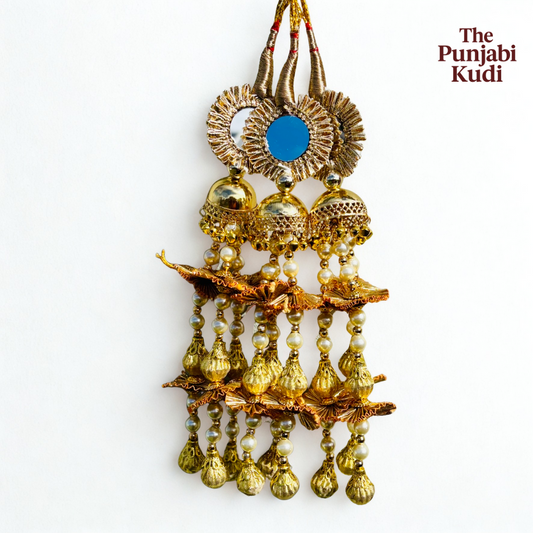 Gold Mirror Work Punjabi Lotan Paranda