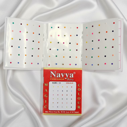 Plain Multicolor Velvet Bindis