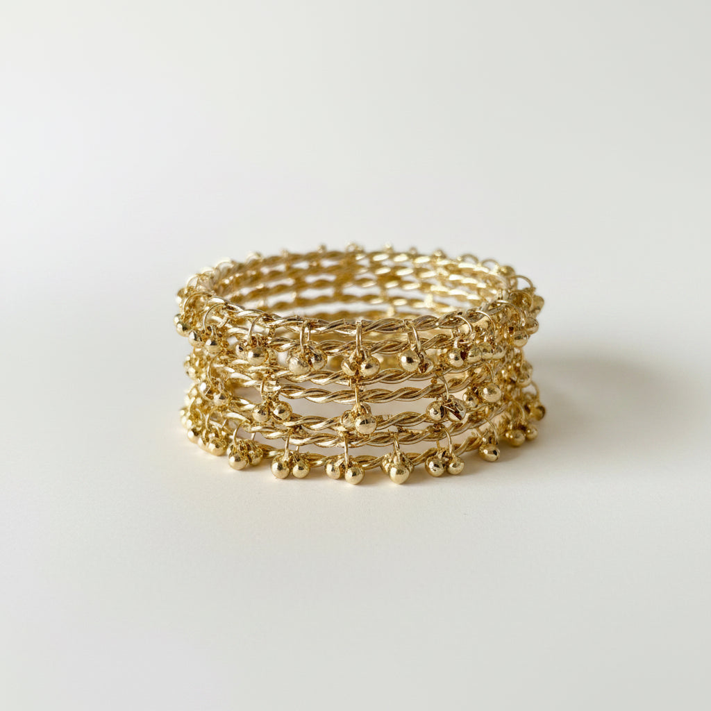 Kashmiri Ghungroo Bangles Pair (Set of 8)
