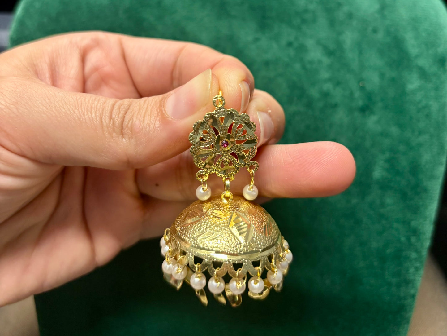 Gold Plated Lotan Tikka Set