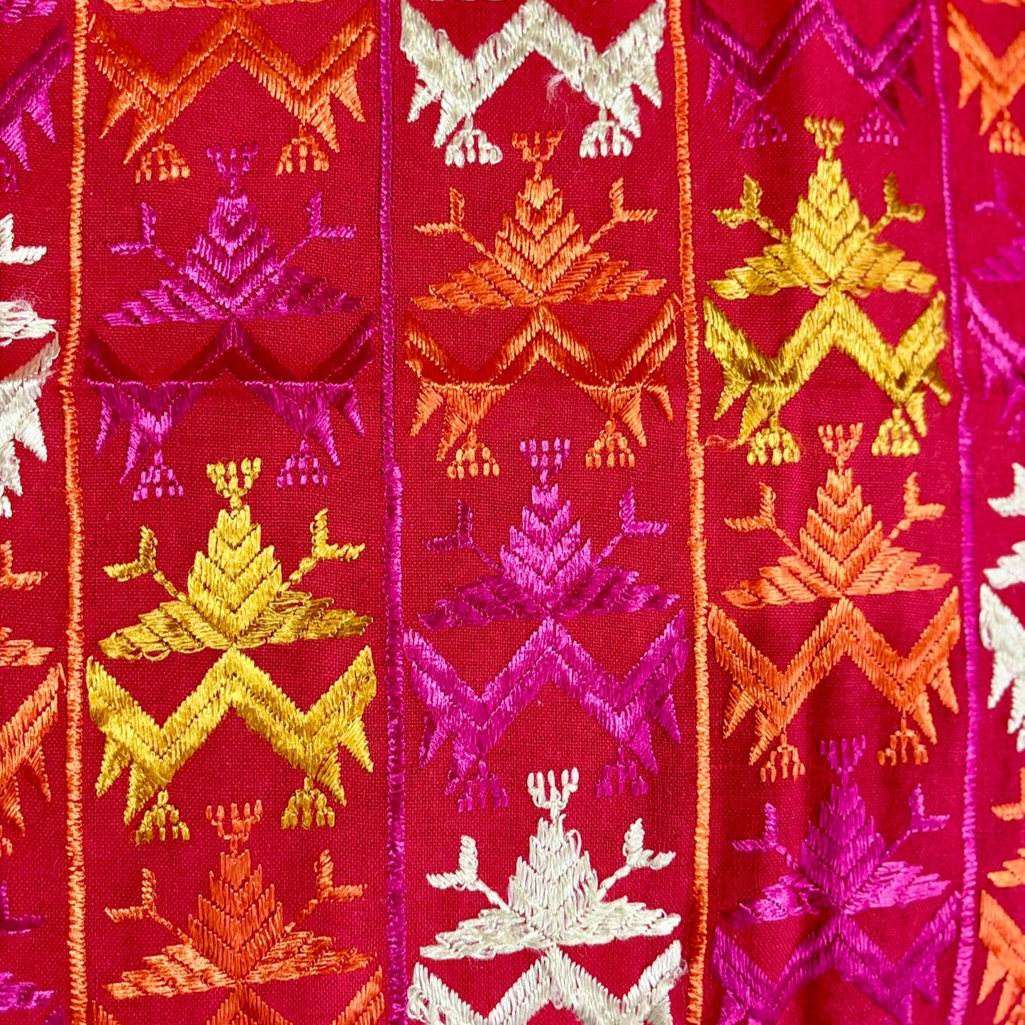 Red Khaddar Bagh Phulkari Dupatta