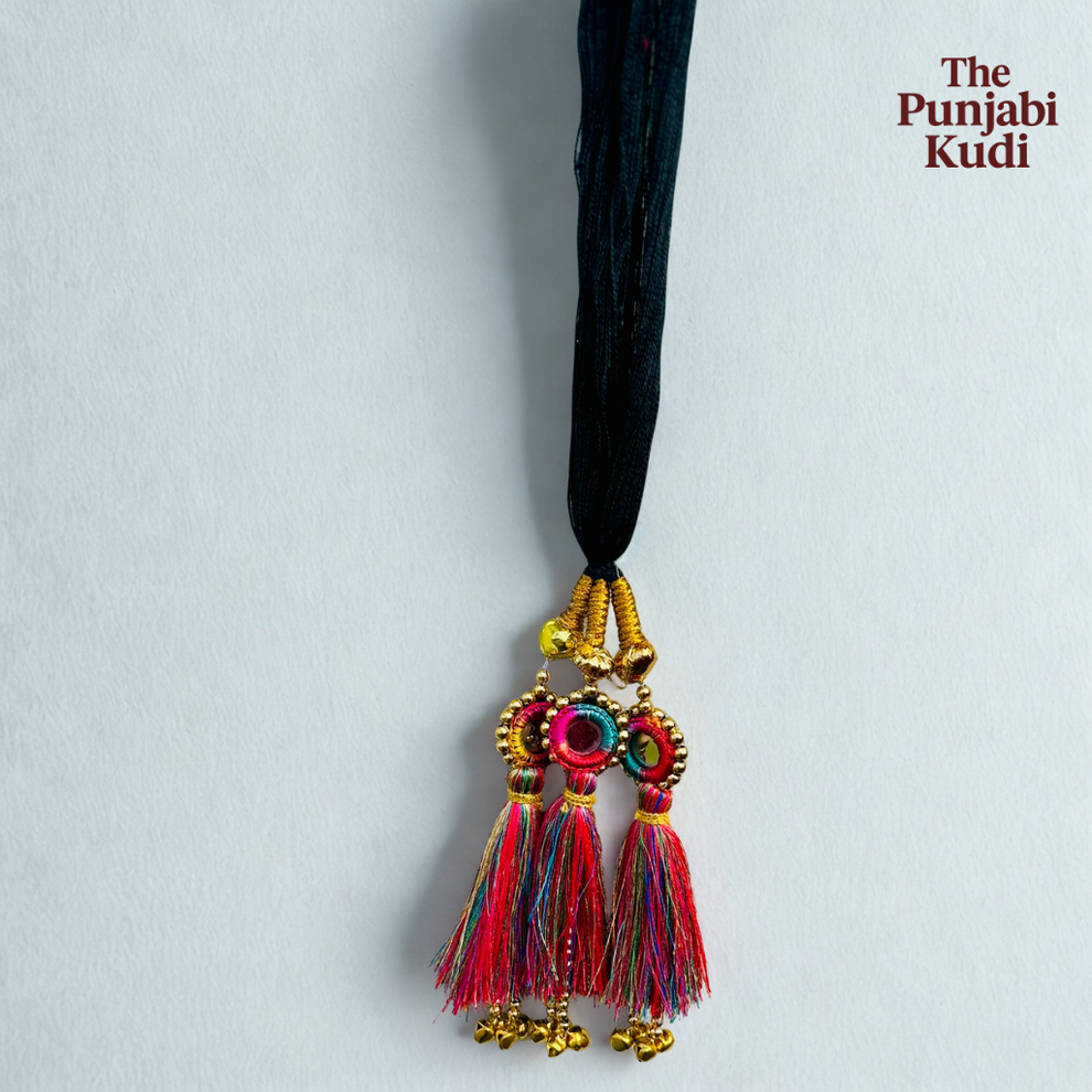 Kids Multicolor Parandi | Vibrant Hair Tassel Accessory – The Punjabi Kudi