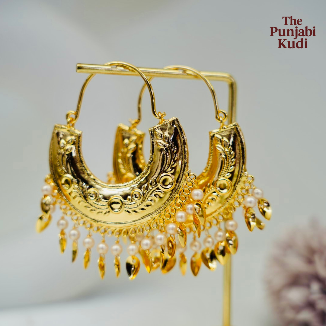 Gold Finished Maharani Jind Style Bucket Bali