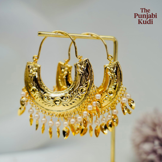 Gold Finished Maharani Jind Style Bucket Bali