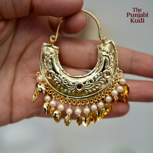 Gold Finished Maharani Jind Style Bucket Bali