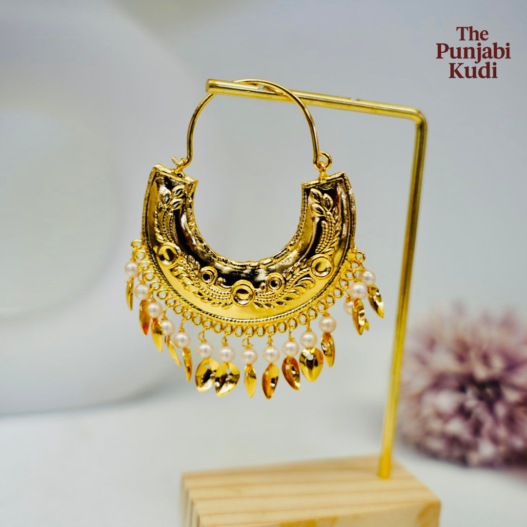 Gold Finished Maharani Jind Style Bucket Bali