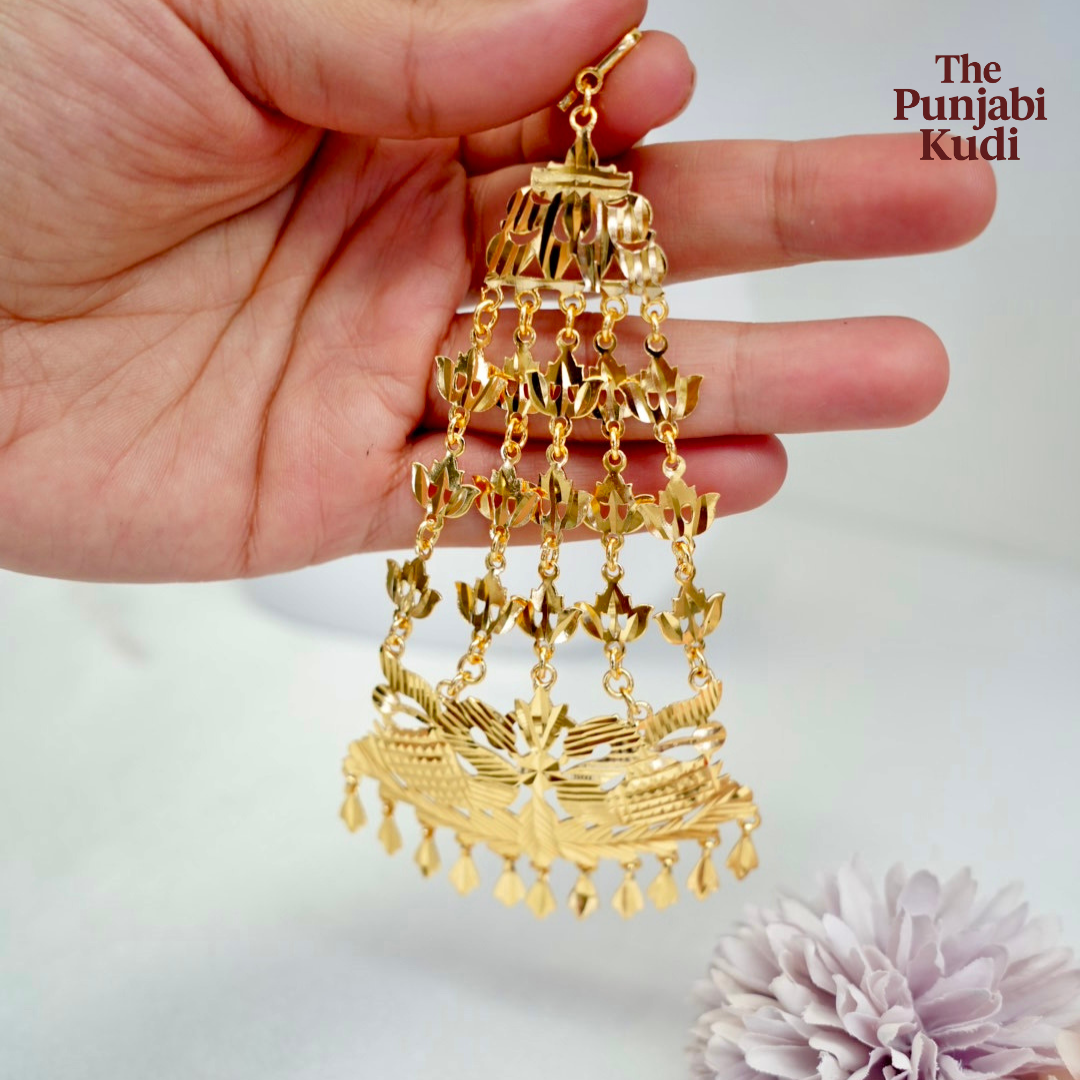 Traditional Punjabi Gold Piple Patti Passa